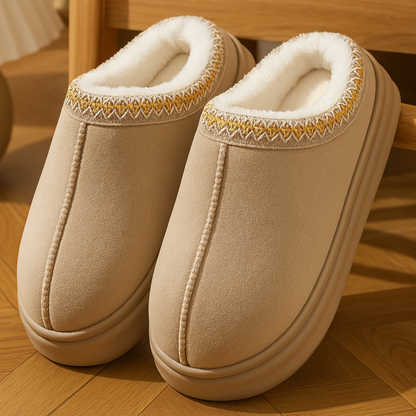 Plüschige Wärme-Hausschuhe CozyLux