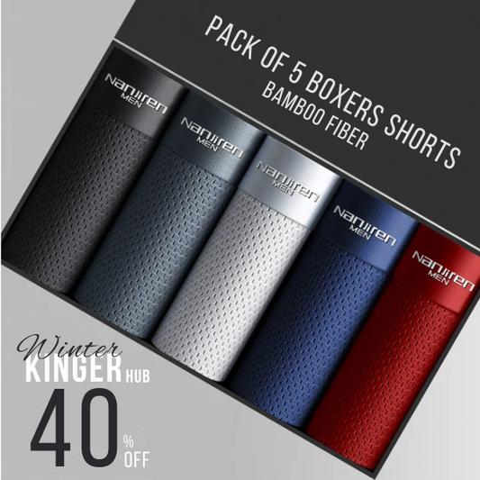 Bambusfaser-Boxershorts (5er-Pack)